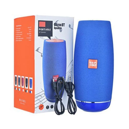 T&G Portable Bluetooth Speaker TG-108 Hands-Free Calls/TF/AUX/FM Blue T&G Portable Bluetooth Speaker TG-108 Hands-Free Calls/TF/AUX/FM Blue